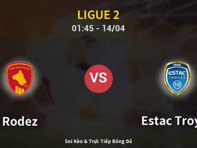 Kết Quả: Rodez 2-1 Estac Troyes – Highlight & Bàn Thắng | Ligue 2