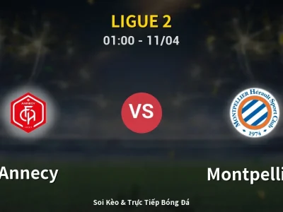 🔴 Trực Tiếp: Annecy 0-0 Montpellier – Link Xem Ligue 2 (Full HD)