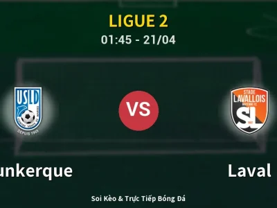 Kết Quả: Dunkerque 0-2 Laval – Highlight & Bàn Thắng | Ligue 2