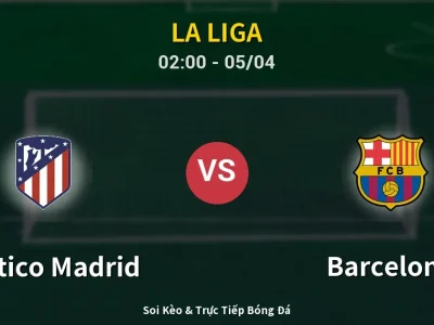 Kết Quả: Atletico Madrid 1-2 Barcelona – Highlight & Bàn Thắng | La Liga