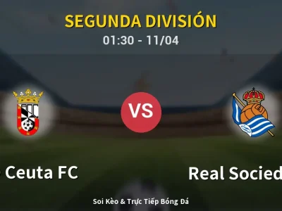 🔴 Trực Tiếp: AD Ceuta FC 0-0 Real Sociedad II – Link Xem Segunda División (Full HD)