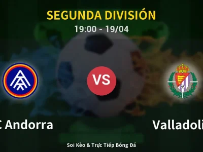 🔴 Trực Tiếp: FC Andorra 1-0 Valladolid – Link Xem Segunda División (Full HD)