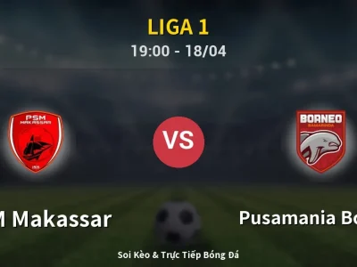 Soi Kèo PSM Makassar vs Pusamania Borneo – 19:00 18/04 | Nhận Định, Dự Đoán Tỷ Số