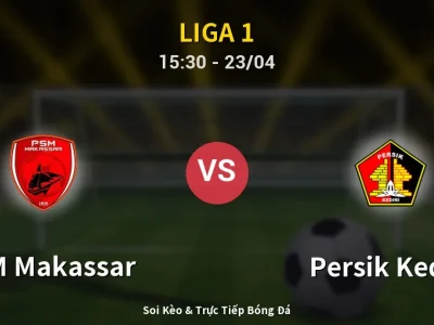 Kết Quả: PSM Makassar 3-1 Persik Kediri – Highlight & Bàn Thắng | Liga 1