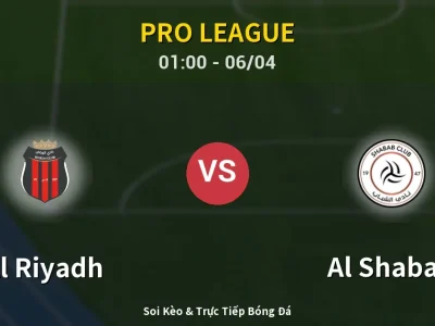 Soi Kèo Al Riyadh vs Al Shabab – 01:00 06/04 | Nhận Định, Dự Đoán Tỷ Số