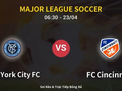 Kết Quả: New York City FC 4-4 FC Cincinnati – Highlight & Bàn Thắng | Major League Soccer
