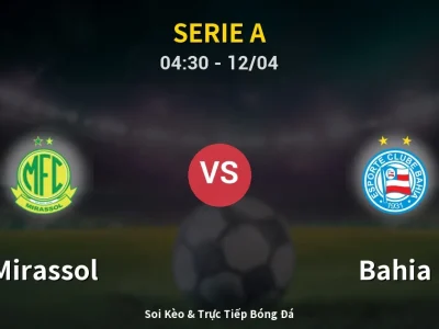 Kết Quả: Mirassol 1-2 Bahia – Highlight & Bàn Thắng | Serie A