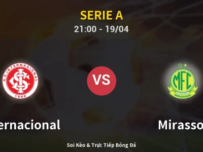 Soi Kèo Internacional vs Mirassol – 21:00 19/04 | Nhận Định, Dự Đoán Tỷ Số