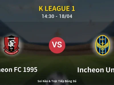 Soi Kèo Bucheon FC 1995 vs Incheon United – 14:30 18/04 | Nhận Định, Dự Đoán Tỷ Số