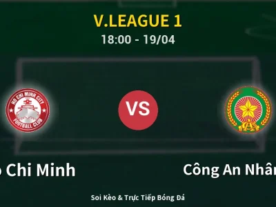 Kết Quả: Ho Chi Minh 0-3 Công An Nhân Dân – Highlight & Bàn Thắng | V.League 1