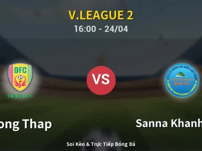 Kết Quả: Dong Thap 2-0 Sanna Khanh Hoa – Highlight & Bàn Thắng | V.League 2