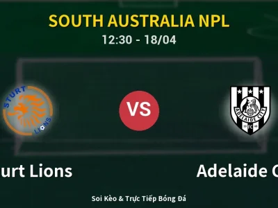 Kết Quả: Sturt Lions 1-0 Adelaide City – Highlight & Bàn Thắng | South Australia NPL